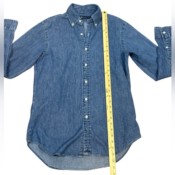 Polo Ralph Lauren Women’s Classic Cotton Denim Collared Button Down Size Small - Picture 8 of 13